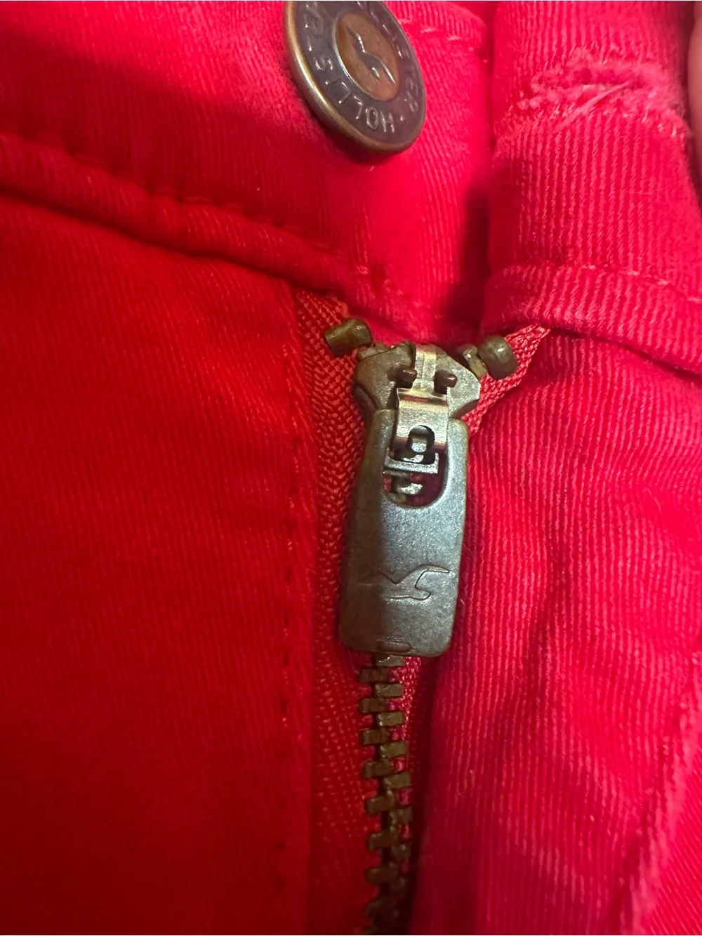Hollister Bright Red Skinny Jeans low rise Size 9 Y2k